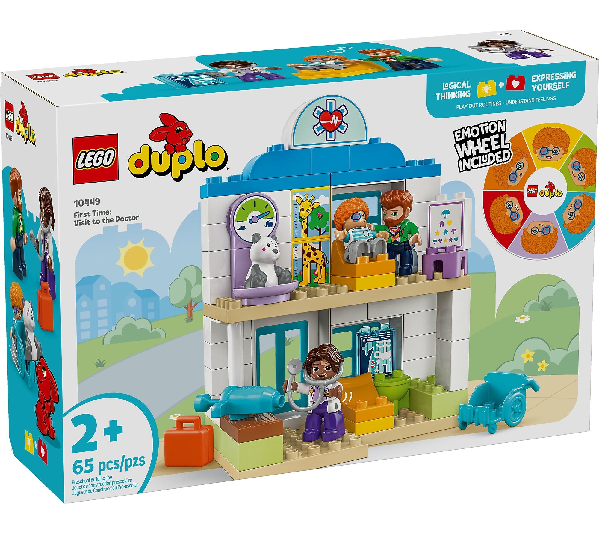 LEGO DUPLO Town First Time: Visit with the Doctor, 65 Pieces (10449)