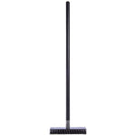 Sparta Broiler Master Grill Brush and Scraper with Handle, Metal Bristles, 30.5" Black Wood Handle