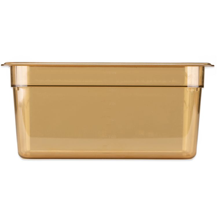 StorPlus High Heat Food Pan, 5.7 qt, 12.75 x 12.75 x 6, Amber, Plastic