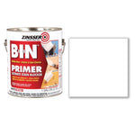 BIN Shellac-Base Interior and Spot Exterior Primer, Flat White, 1 gal Bucket/Pail, 2/Carton