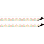 Teacher Created Resources Pastel Pop Rainbows Magnetic Border, 1.5" x 2', 12/Pack, 2/Bundle (TCR77574-2)