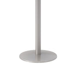 Pedestal Table with Four White Jive Series Chairs, Round, 36" Dia x 29h, Graphite Nebula
