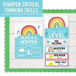 Hadley Designs Rainbow Circle Time Bulletin Board Calendar for Classroom, 100/Set (HDDX004BC7KLB)