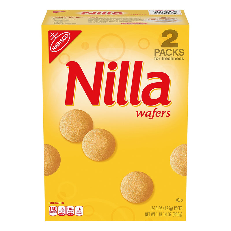 Nabisco Nilla Vanilla Wafers, 30 oz., 2 Packs/Box (220-00427)