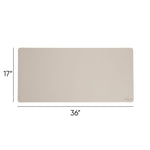 Vegan Leather Desk Pads, 36 x 17, SandStone