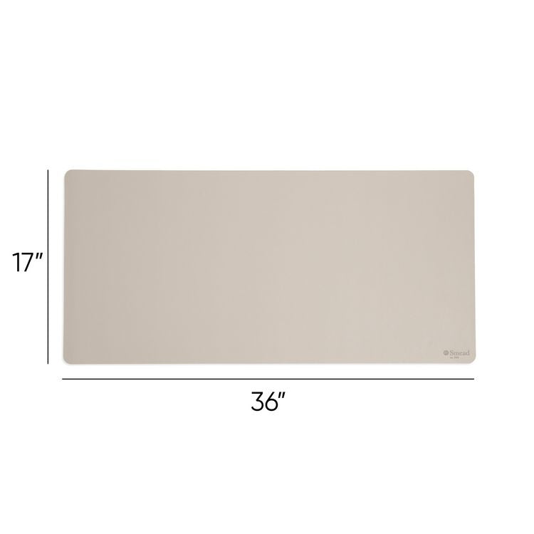 Vegan Leather Desk Pads, 36 x 17, SandStone