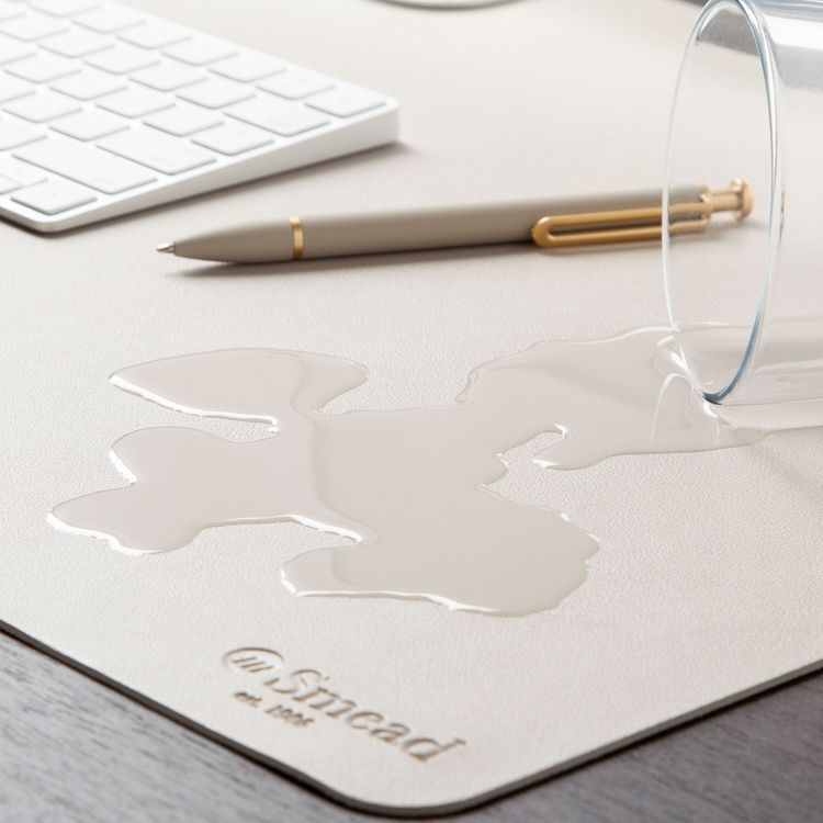 Vegan Leather Desk Pads, 36 x 17, SandStone