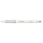 S-Gel Fashion Barrel Gel Pen, Retractable, Medium 0.7 mm, Assorted Ink Colors, White Barrel, 4/Pack