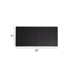 Vegan Leather Desk Pads, 36 x 17, Charcoal