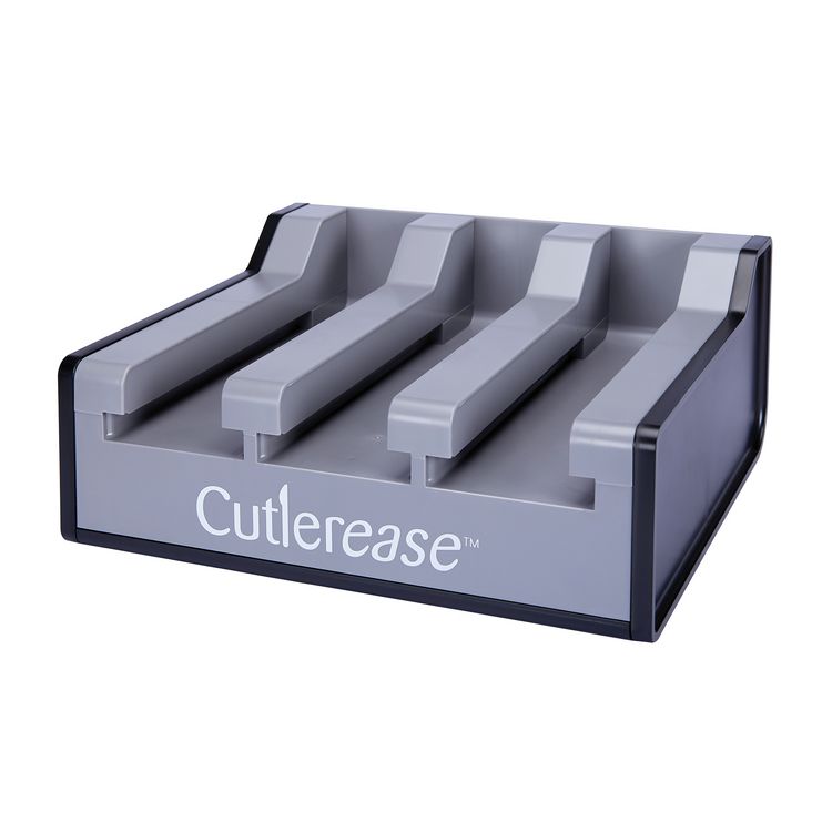 Cutlerease Dispensers, Holds 120 Forks, 2.25 x 11.25 x 24, Gray