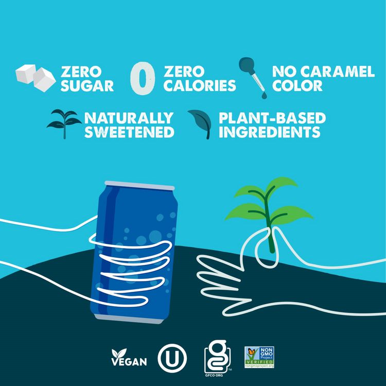 Zero Sugar Naturally Sweetened Green Tea, 12 oz Can, 12/Carton