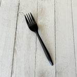Mediumweight Polypropylene Cutlery, Fork, Plastic, Black, 1,000/Carton