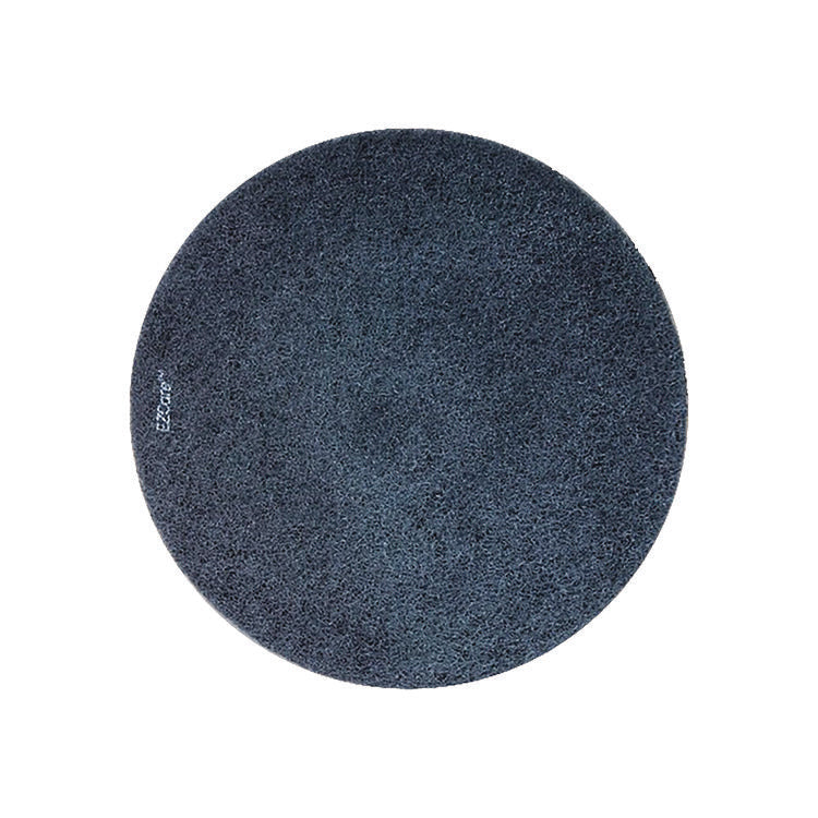EZ Care Polishing Pad, 20" Diameter, Black/Gray, 2/Carton