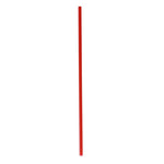Wrapped Jumbo Straws, 10.25", Polypropylene, Red, 500/Pack, 4 Packs/Carton