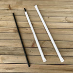 Wrapped Jumbo Straws, 10.25", Polypropylene, Black, 500/Pack, 4 Packs/Carton