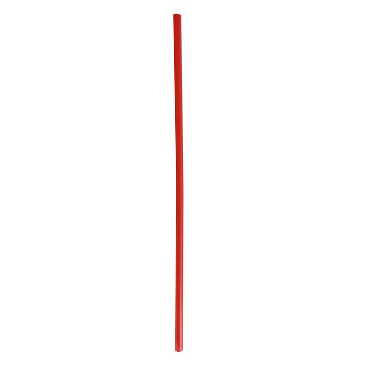 Wrapped Giant Straws, 10.25", Polypropylene, Red, 300/Pack, 4 Packs/Carton