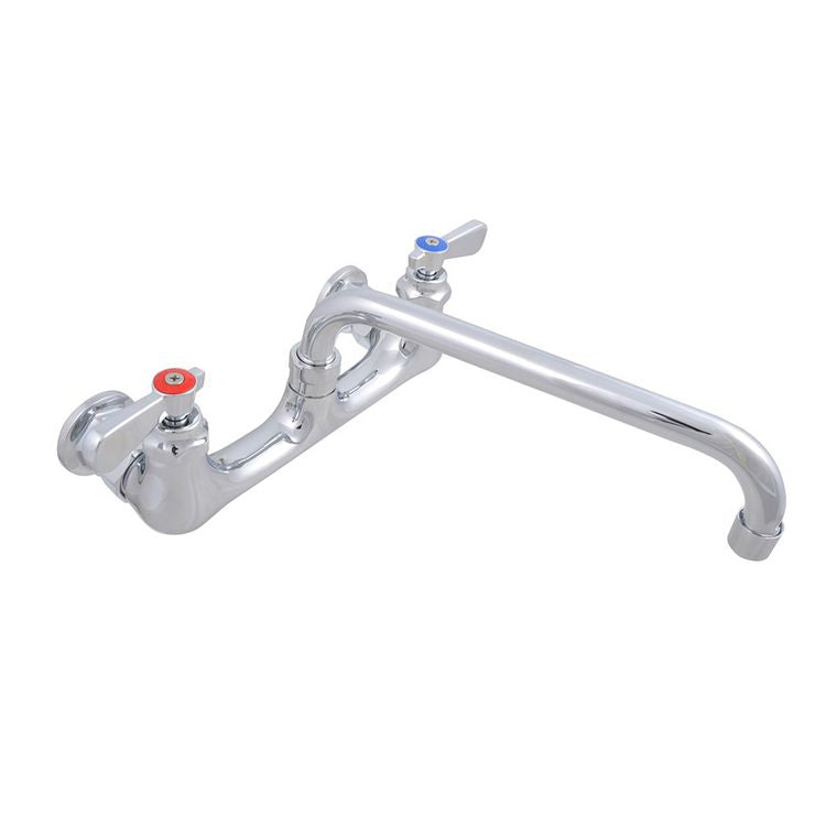 WorkForce Standard Duty Faucet, 4.62" Height/12" Reach, Chrome-Plated Brass