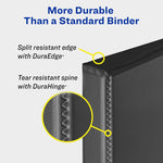 Heavy-Duty View Binder with DuraHinge and Locking One Touch EZD Rings, 3 Rings, 3" Capacity, 11 x 8.5, Red, 4/Carton