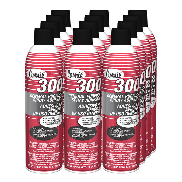 300 General Purpose Spray Adhesive, 14 oz, 12/Carton