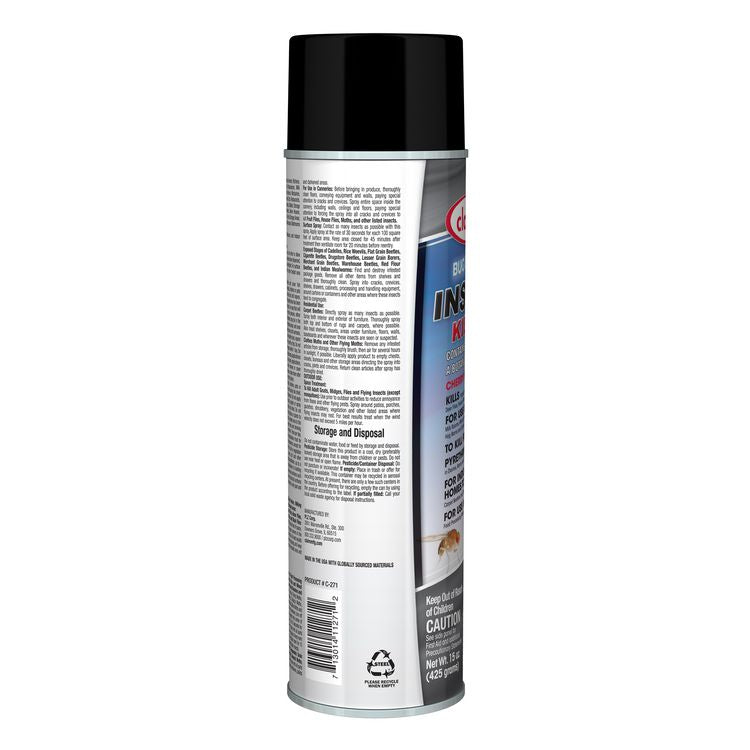 Bug Buster Insect Killer, 15 oz Aerosol Spray, 12/Carton