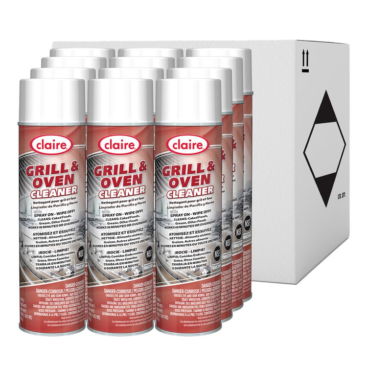 Grill and Oven Cleaner, 18 oz Aerosol Spray, 12/Carton
