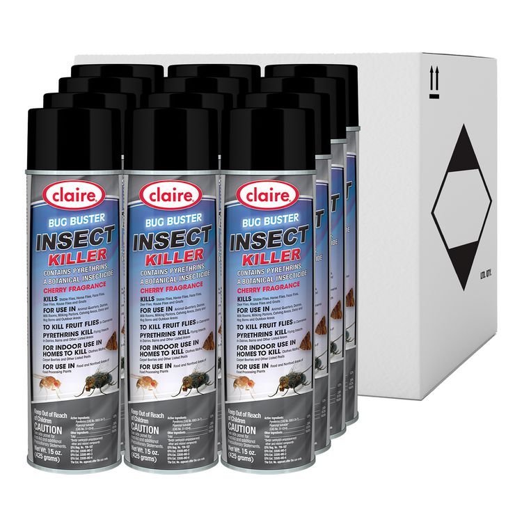 Bug Buster Insect Killer, 15 oz Aerosol Spray, 12/Carton