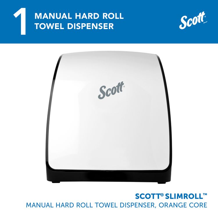 Slimroll Manual Towel Dispenser, 12.65 x 13.02 x 7.18, White