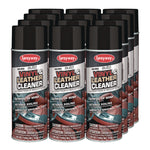 Vinyl and Leather Cleaner, Leather Scent, 15 oz Aerosol Spray, 12/Carton