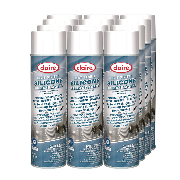 Silicone Release Agent, 11 oz Aerosol Can, 12/Carton