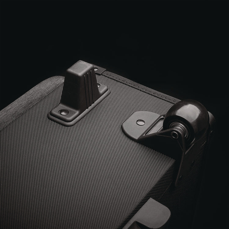 Morgan Recycled Rolling Catalog Case, Fits Devices Up to 17.3", 18.13 x 7.13 x 13.5, Black/Gray