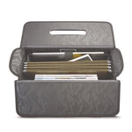 Morgan Recycled Rolling Catalog Case, Fits Devices Up to 17.3", 18.13 x 7.13 x 13.5, Black/Gray