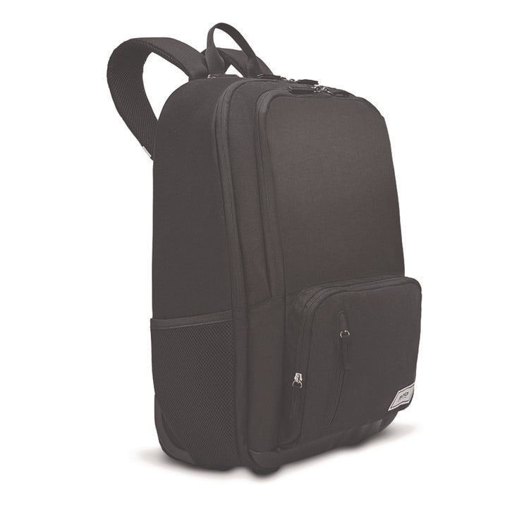 Bleecker Recycled Rolling Backpack, Fits Devices Up to 15.6", 12.5 x 8 x 19, Dark Gray