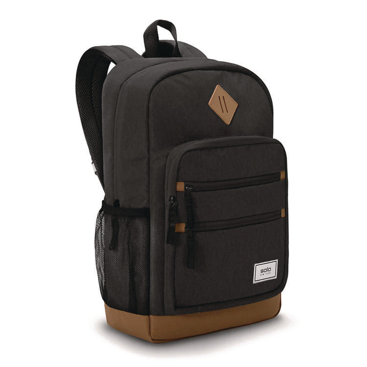 Re:Fresh Machine Washable Backpack, Fits Devices Up to 15.6", 11.4 x 5.25 x 17.5, Dark Gray