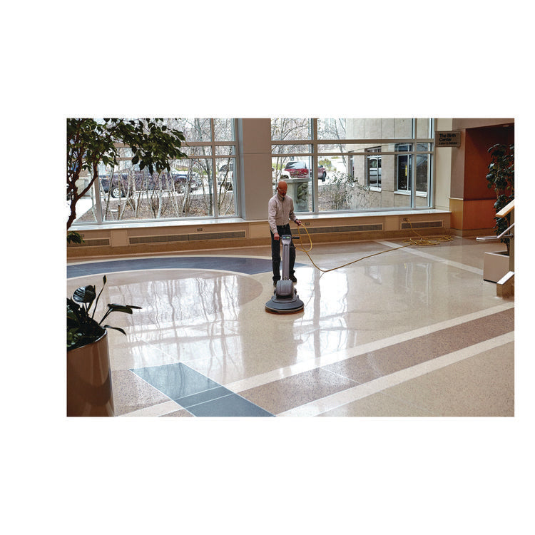 Low-Speed High Productivity Floor Pads 7300, 13" Diameter, Black, 5/Carton