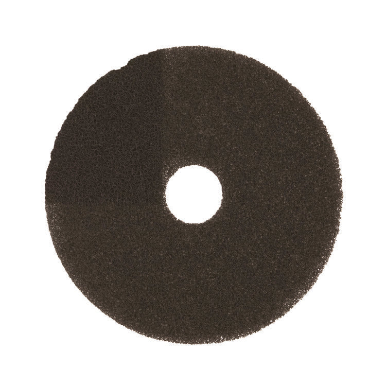 Low-Speed High Productivity Floor Pads 7300, 13" Diameter, Black, 5/Carton