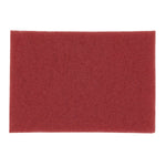 Low-Speed Buffer Floor Pads 5100, 28 x 14, Red, 10/Carton