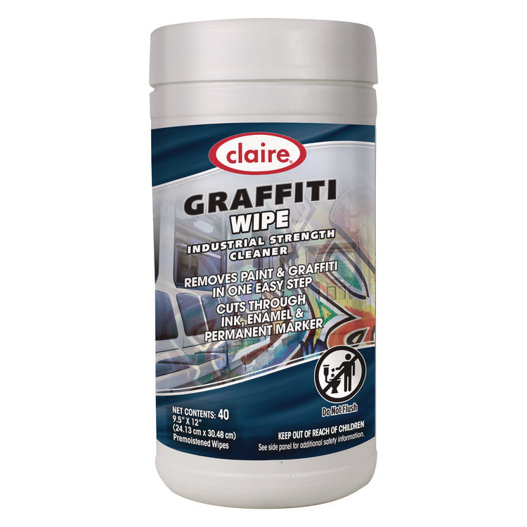 Graffiti Wipe, 1-Ply, 12 x 9.5, Mild Scent, Purple, 6/Carton