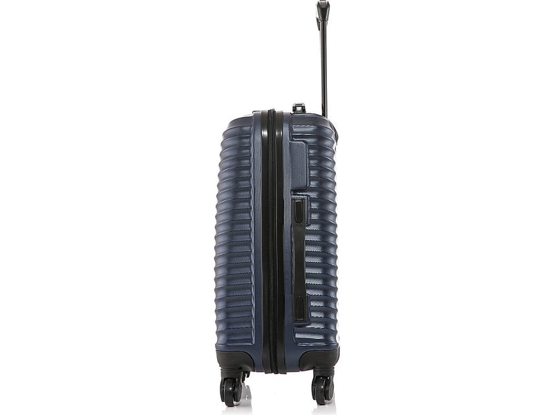 DUKAP Adly 20" Hardside Suitcase, 4-Wheeled Spinner, TSA Checkpoint Friendly, Navy Blue (DKADL00S-BLU)