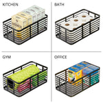 mDesign Steel Organizer, Matte Black (25938)