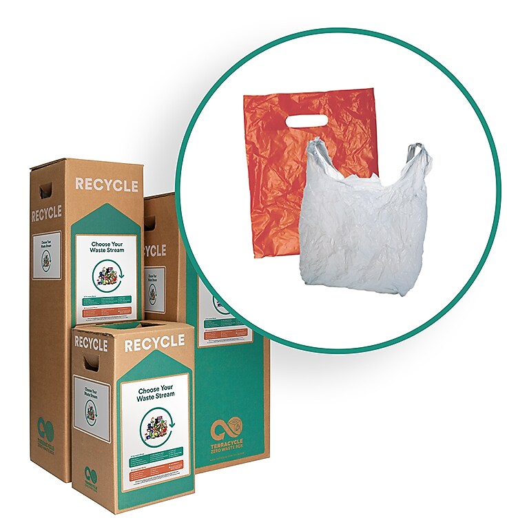 TerraCycle Cardboard Plastic Grocery and Shopping Bags Zero Waste Box, 36 Gallon, Natural Kraft (CS42-L)