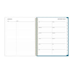 2025-2026 Blue Sky Bakah Blue 8.5" x 11" Academic Year Weekly & Monthly Planner, Plastic Cover, Multicolored (131951-A26)