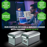 Yoshino K20SP22 11-Port Solid-State Solar Generator 1326Wh, 2000W with 2-Piece Solar Panels (400W) Emergency UPS Backup Battery