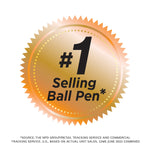 BIC Round Stic Xtra-Life Ballpoint Pens, Medium Point, 1.0mm, Black Ink, 60/Pack (GSM609-BLK)