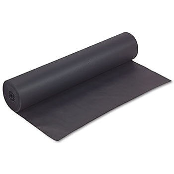 Duo-Surface Art Colored Kraft Paper, 50 Lbs., 36" X 1000 Ft, Black, Roll (5560BK)