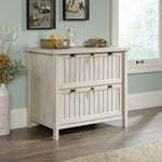 Sauder Costa Commercial 2-Drawer Lateral File Cabinet, Letter/Legal Size, Lockable, 33"W x 22"D, Chalked Chestnut (420040)