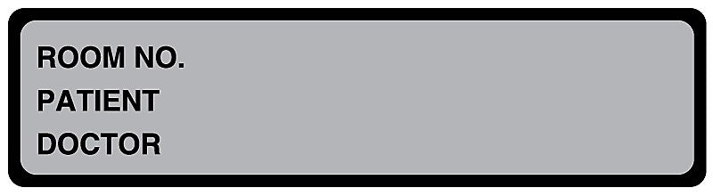 Gray Binder Label, 5-3/8" x 1-3/8"