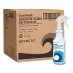 Boardwalk Aggressive Cleaner and Degreaser, Lemon Scent, 32 oz Bottle, 12/Carton