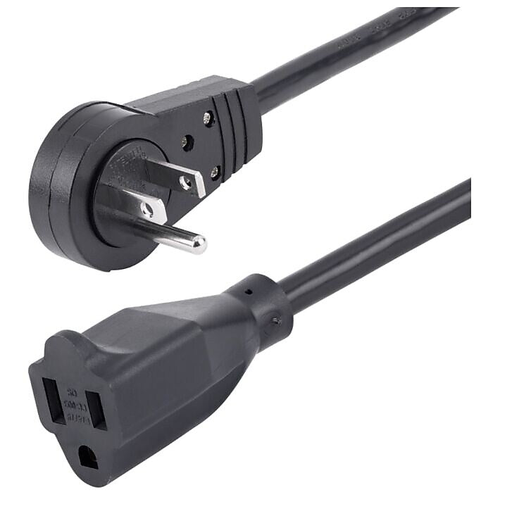StarTech 10' Extension Cord, 16 AWG, Black (RTPAC10110)