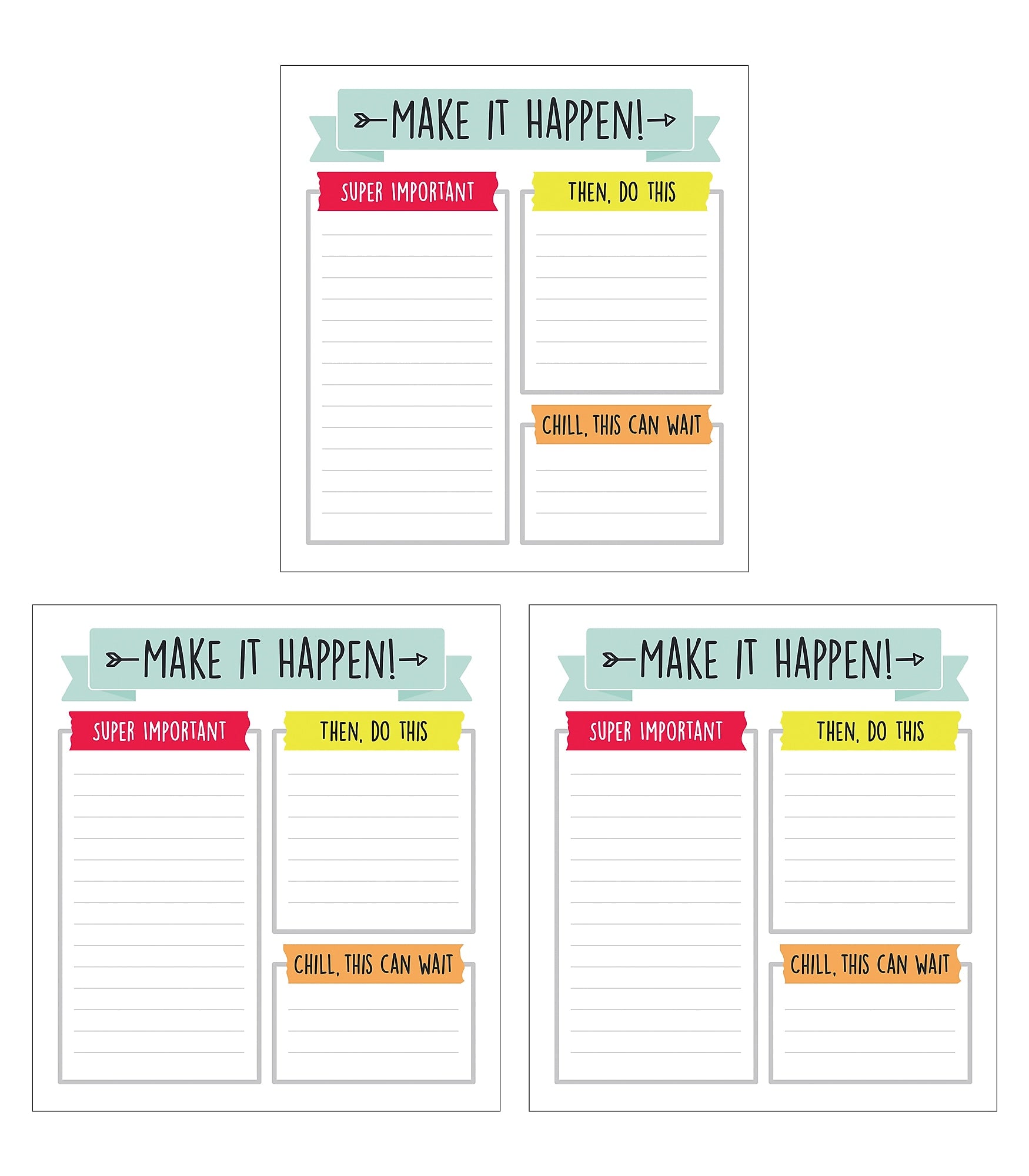 Carson-Dellosa Aim High Notepad Set, Multicolored (145398)