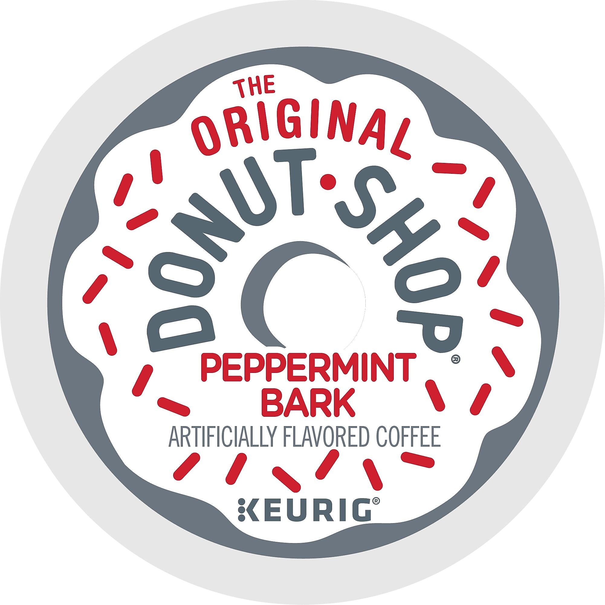 The Original Donut Shop Peppermint Bark Coffee Keurig® K-Cup® Pods, Light Roast, 24/Box (5000201015)